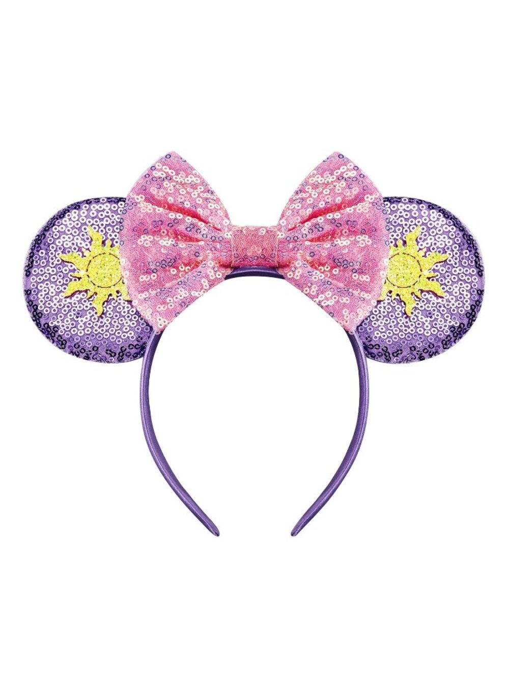 Women rapunzel Sequin Halloween Mickey Mouse Headband for Cosplay